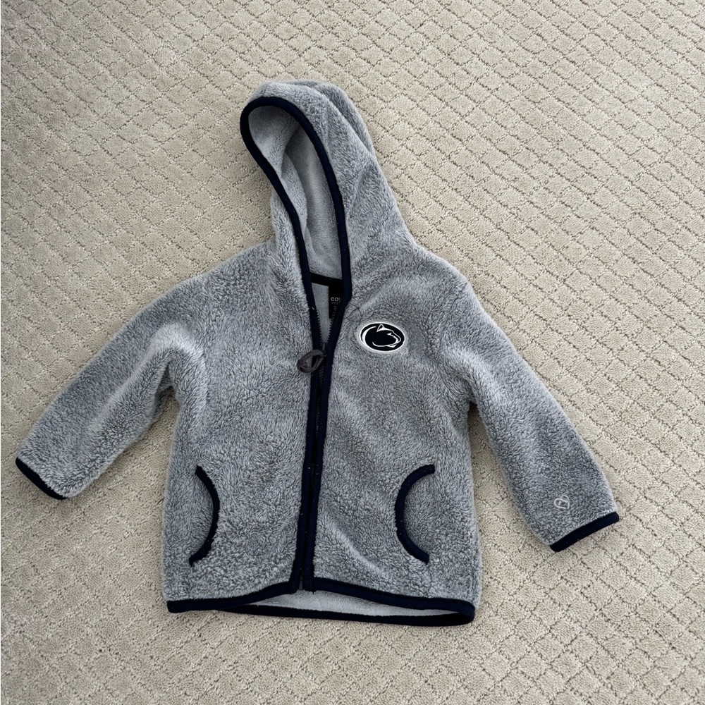 Penn State Nittany Lions Colosseum Brand Gray and Navy Kids Fleece Hoodie